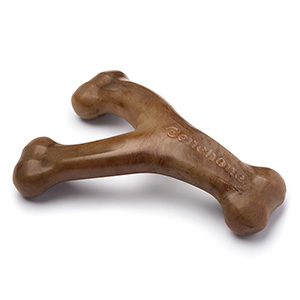 Benebone Wishbone Dog Chew Toy Bacon
