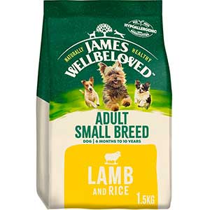 James Wellbeloved Dog Food Lamb And Rice Adult Small Breed 1.5kg 