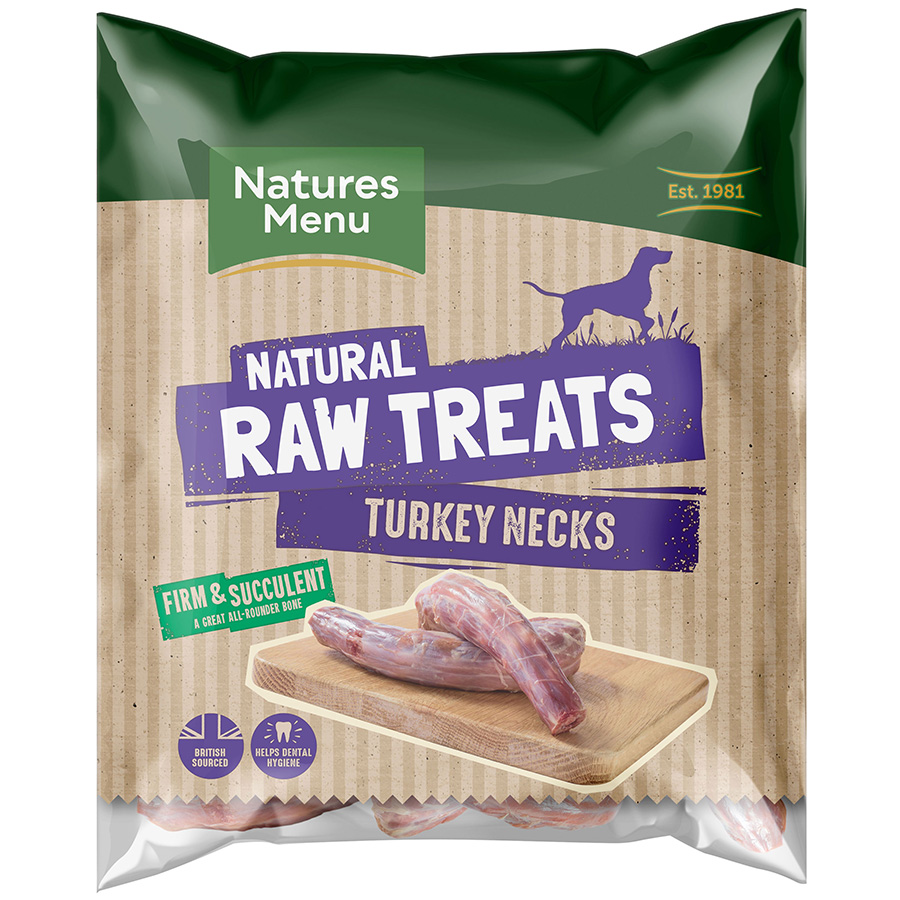 Natures Menu Frozen Raw Turkey Necks 2 Pack (Special Delivery) | Pets