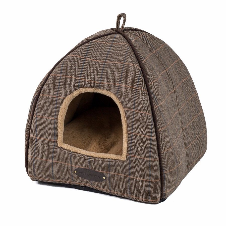 plush cat igloo bed