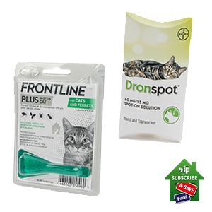 Symfonie Neerwaarts Welsprekend Frontline Plus Spot-On Cat Flea Treatment with Dronspot Spot-On Cat Worming  Treatment | Pets At Home