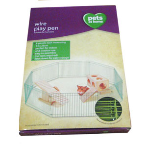Wire Small Animal Play Pen | Pets At Home