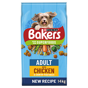 Bakers Adult Dry Dog Food Chicken and 