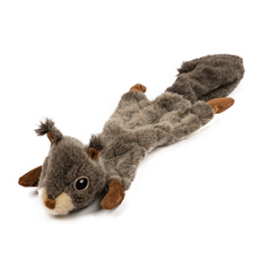 squirrel plush dog toy