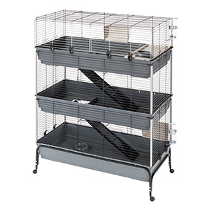 Ferplast 120 Guinea Pig and Rabbit Cage Indoor Home 3 Tier with