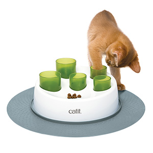 Rolling Adjustable Puzzle Slow Food Cat Dog Bowl Food Utensils Roller  Leaking Food Anti Choke Slower Feeder Bowl Toy