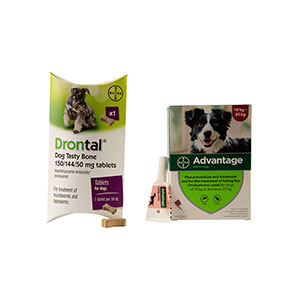 Advantage dog hotsell flea and wormer