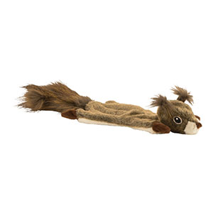 plush squirrel dog toy