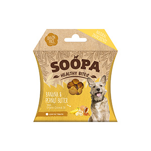 Soopa Pets Healthy Training Bites Banana & Peanut Butter Dog Treat 50G