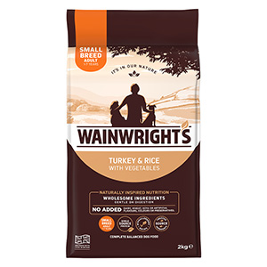 Wainwright's puppy large breed complete dry 2025 food with turkey and rice 15kg