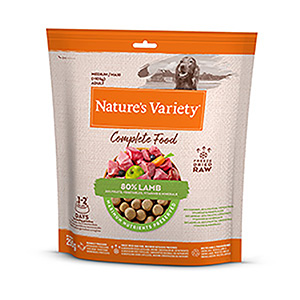 Natures Variety Large Freeze Dried Adult Dog Food Lamb Dinner 250g