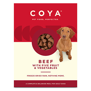 Coya Freeze Dried Raw Complete Adult Dog Food Beef Fruits