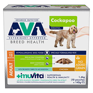 AVA Health Vitality Cockapoo Wet Adult Dog Food Chicken 10x140g