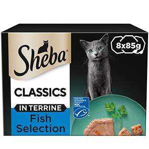 Sheba Sauce Lover Wet Adult Cat Food Mixed Collection in Gravy 8 x