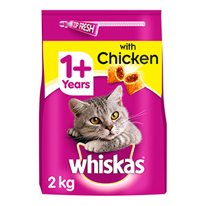 Whiskas 1+ Complete Dry Adult Cat Food 