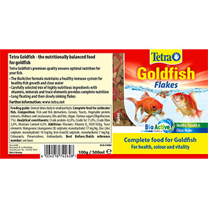 Tetra Goldfish Select Goldfish Flakes, 7.06 oz.