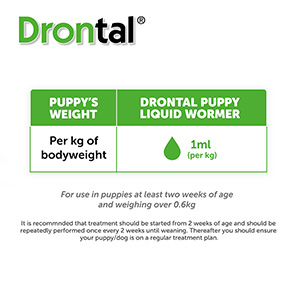 Drontal oral suspension discount for puppies 100ml