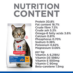 Science plan oral store care cat food