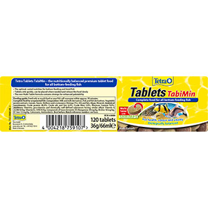 Tetra Tablets Tabimin Complete Food for Bottom-feeding Fish