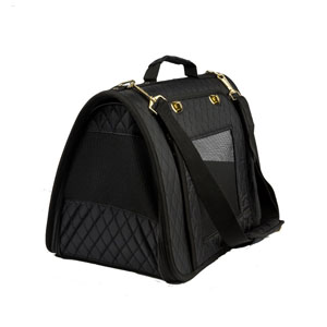 Black Quilted Carrier | Pets At Home