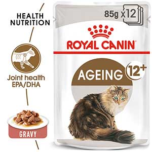 Royal Canin Feline Ageing 12 Wet Senior Cat Food Chunks In Gravy