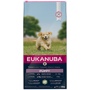 Eukanuba Large Breed Dry Puppy Dog Food Lamb and Rice 12kg Pets