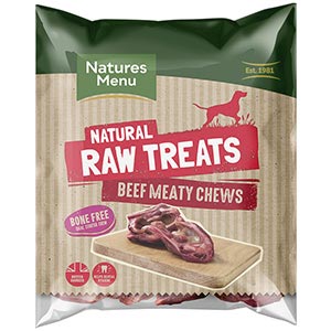 Natures Menu Frozen Raw Meaty Beef Chew 2 Pack (Special Delivery) | Pets At Home
