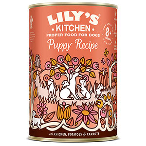Lily's Kitchen Puppy Recipe Wet Dog Food with Chicken 400g Tin | Pets ...