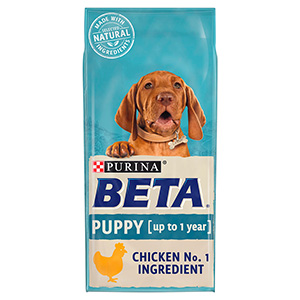 beta chicken puppy food