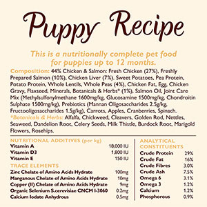 Lily's Kitchen Puppy Recipe Complete Dry Dog Food Chicken and Salmon 2 ...