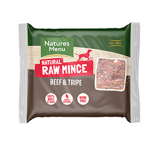 Natures Menu Frozen Beef and Tripe Mince Dog Food 12 x 400g (Special Delivery) | Pets At Home