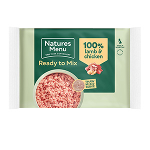 Natures Menu Ready to Mix Block Lamb & Chicken Frozen Dog Food 12x400g ...