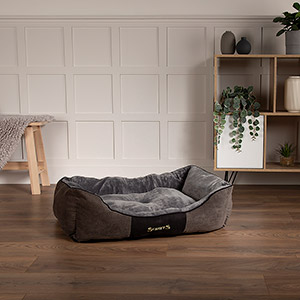 Scruffs Super Soft Luxurious Chester Dog Box Bed Graphite X Large