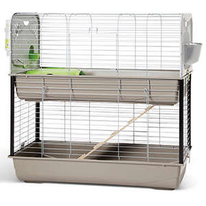double indoor guinea pig cage