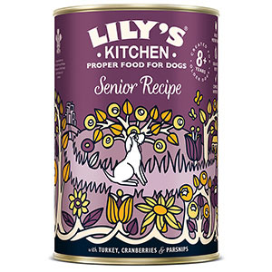 Lily's Kitchen Senior Recipe Wet Dog Food with Turkey 400g Tin | Pets ...