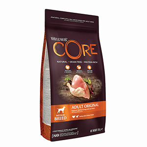 wellness core chicken dog food