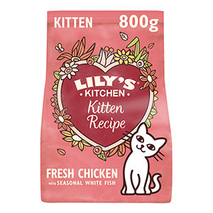 Lily's Kitchen Complete Dry Kitten Food Chicken and White Fish 800g ...