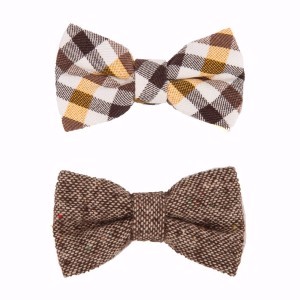 Pets at Home Tweed Bow Tie Dog Collar 