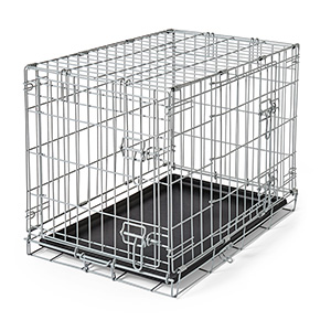 Pets at Home Double Door Dog Crate X Small Grey | Pets At Home