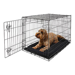 Pets at Home Single Door Dog Crate Black Medium | Pets At Home