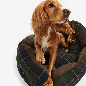 Barbour Luxury Tartan Dog Bed Large 
