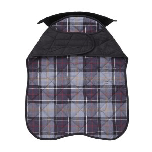 barbour quilted dog coat black