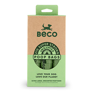 Beco Big & Strong Dog Poop Bags - 270 Bags (18 Dispenser Compatible Rolls  of 15),Leak Proof - Unscen…See more Beco Big & Strong Dog Poop Bags - 270