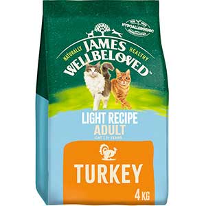 James Wellbeloved Light Dry Adult Cat Food Turkey 4kg Pets At Home