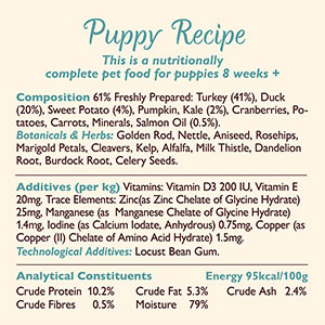 Lily's Kitchen Puppy Recipe Wet Dog Food with Turkey, Duck and Kale ...