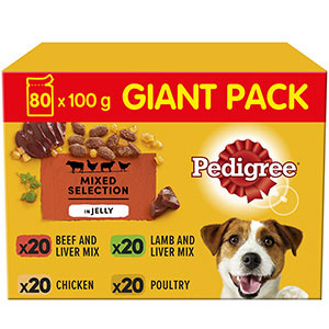 Pedigree vital dog food clearance pouches