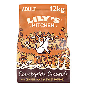 Lily's Kitchen Countryside Casserole Dry Adult Dog Food Chicken and ...