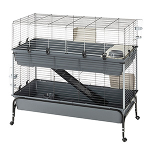 double indoor guinea pig cage