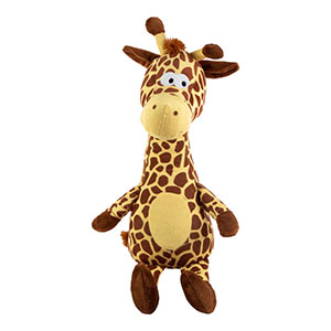 Plush Giraffe Squeaky Dog Toy Large 
