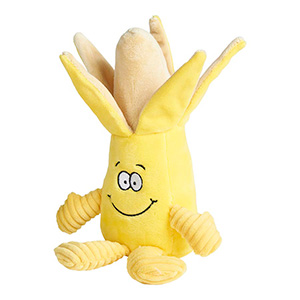 squeaky banana dog toy